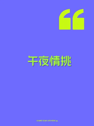 午夜情挑 封面