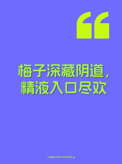 梅子深藏阴道，精液入口尽欢 封面
