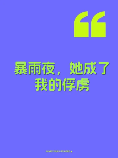 暴雨夜，她成了我的俘虏 封面