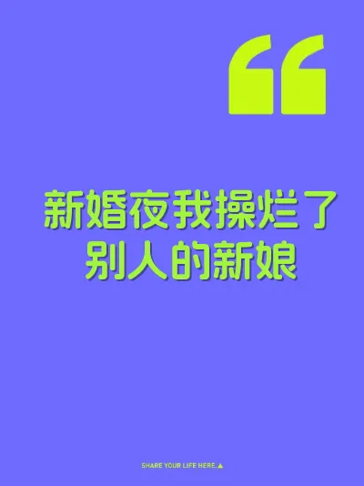 新婚夜我操烂了别人的新娘 封面