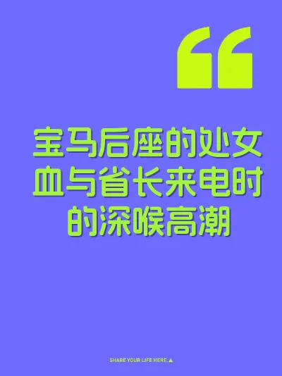 宝马后座的处女血与省长来电时的深喉高潮 封面