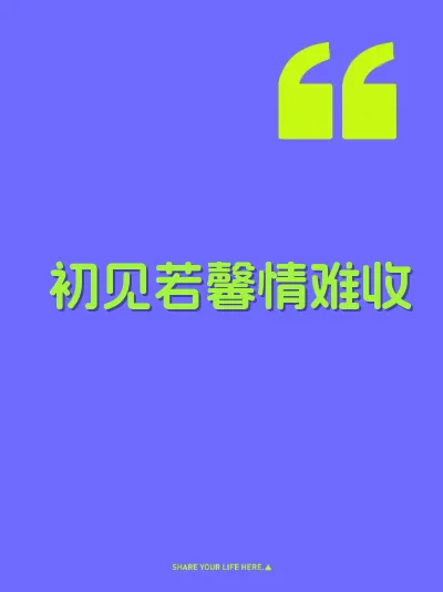 初见若馨情难收 封面