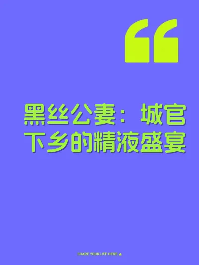黑丝公妻：城官下乡的精液盛宴 封面