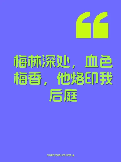 梅林深处，血色梅香，他烙印我后庭 封面