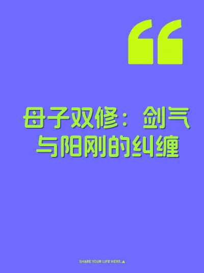 母子双修：剑气与阳刚的纠缠 封面