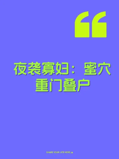 夜袭寡妇：蜜穴重门叠户 封面