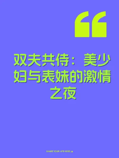 双夫共侍：美少妇与表妹的激情之夜 封面