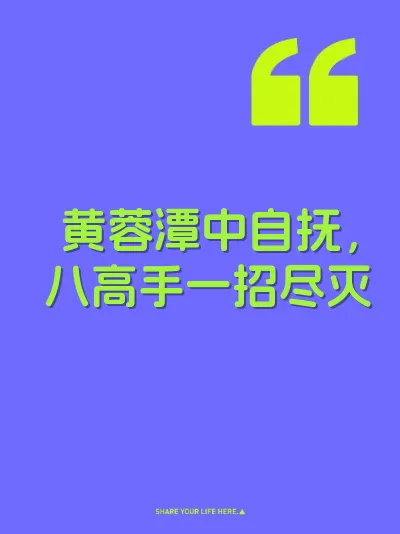 黄蓉潭中自抚，八高手一招尽灭 封面