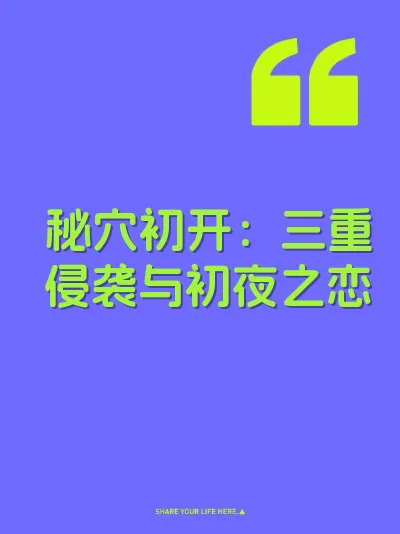 秘穴初开：三重侵袭与初夜之恋 封面