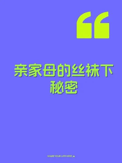 亲家母的丝袜下秘密 封面