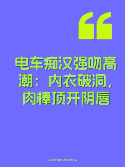 电车痴汉强吻高潮：内衣破洞，肉棒顶开阴唇 封面