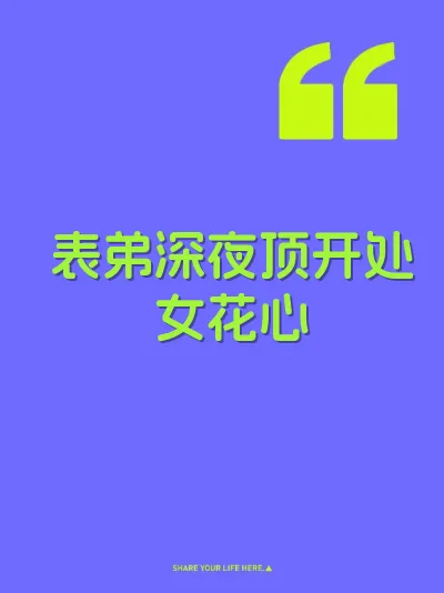 表弟深夜顶开处女花心 封面