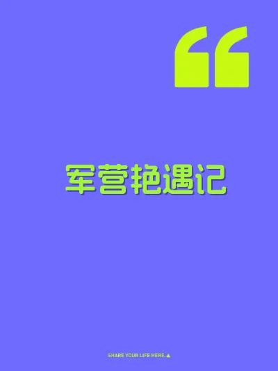 军营艳遇记 封面