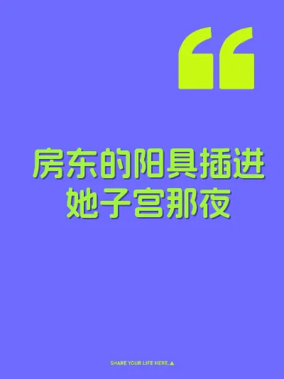 房东的阳具插进她子宫那夜 封面