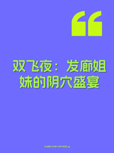 双飞夜：发廊姐妹的阴穴盛宴 封面