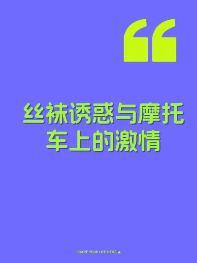 丝袜诱惑与摩托车上的激情 封面
