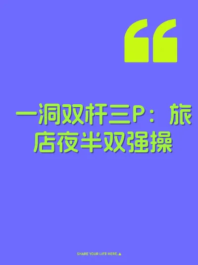 一洞双杆三P：旅店夜半双强操 封面