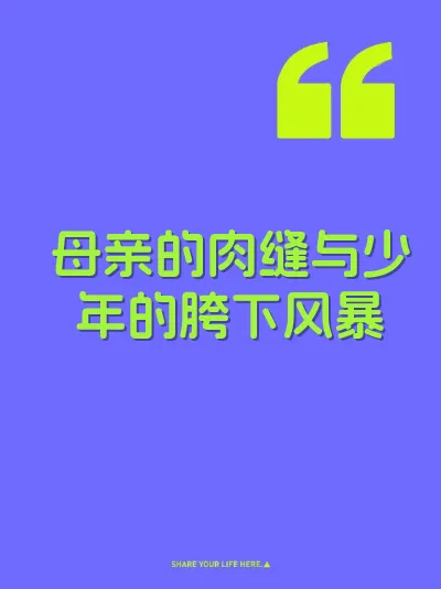 母亲的肉缝与少年的胯下风暴 封面