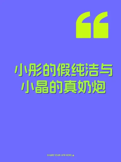 小彤的假纯洁与小晶的真奶炮 封面