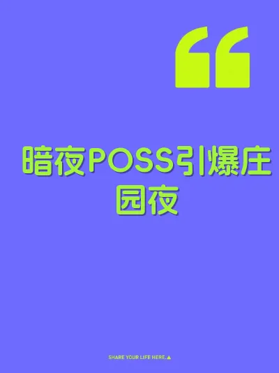暗夜POSS引爆庄园夜 封面