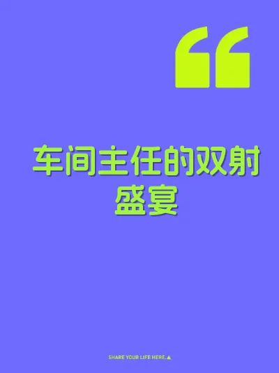 车间主任的双射盛宴 封面
