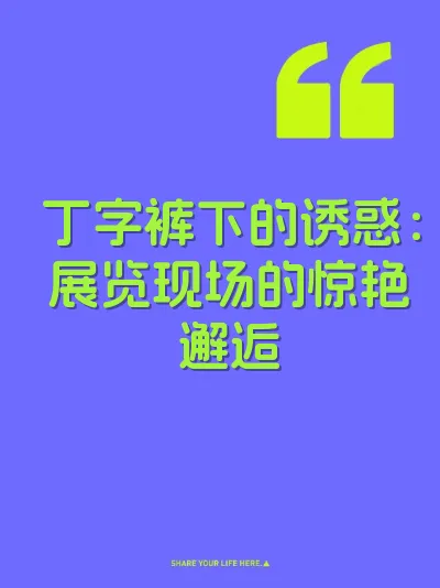 丁字裤下的诱惑：展览现场的惊艳邂逅 封面