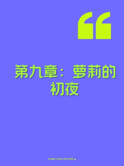 第九章：萝莉的初夜 封面