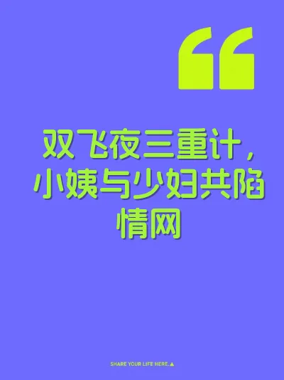 双飞夜三重计，小姨与少妇共陷情网 封面