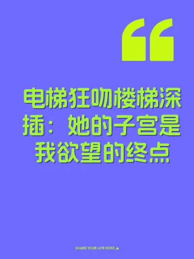 电梯狂吻楼梯深插：她的子宫是我欲望的终点 封面