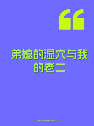 弟媳的湿穴与我的老二 封面