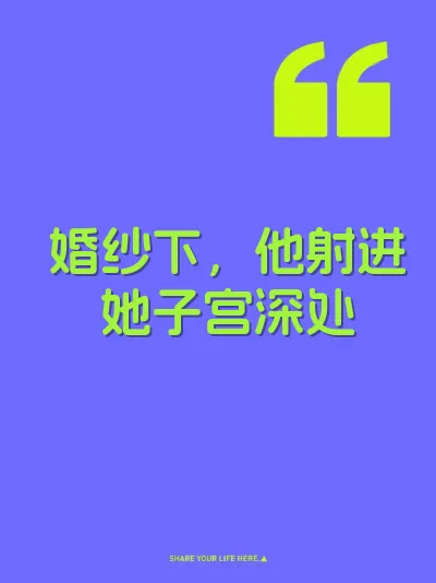 婚纱下，他射进她子宫深处 封面