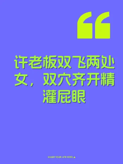 许老板双飞两处女，双穴齐开精灌屁眼 封面