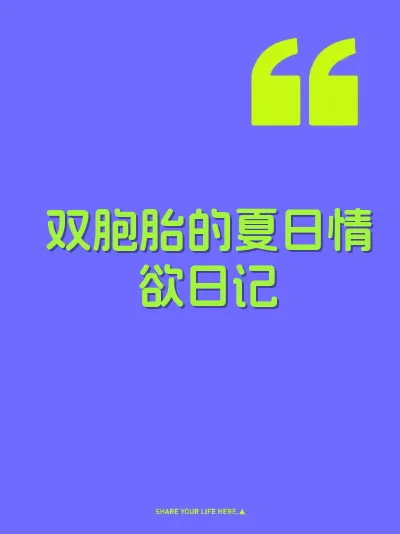 双胞胎的夏日情欲日记 封面