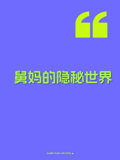 舅妈的隐秘世界 封面