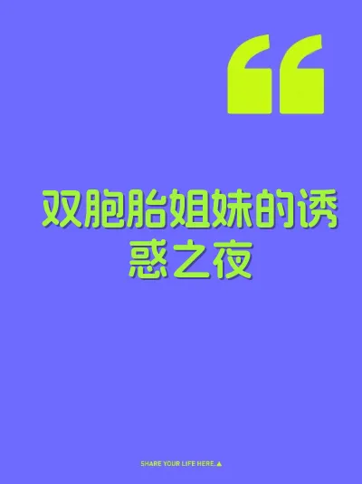 双胞胎姐妹的诱惑之夜 封面