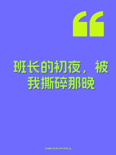 班长的初夜，被我撕碎那晚 封面