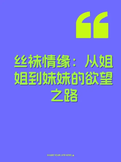 丝袜情缘：从姐姐到妹妹的欲望之路 封面