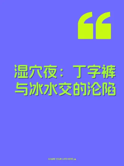 湿穴夜：丁字裤与冰水交的沦陷 封面