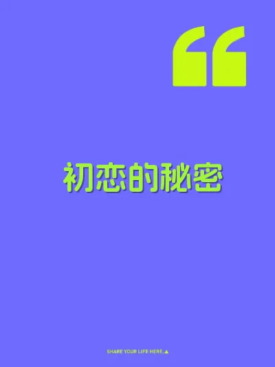 初恋的秘密 封面