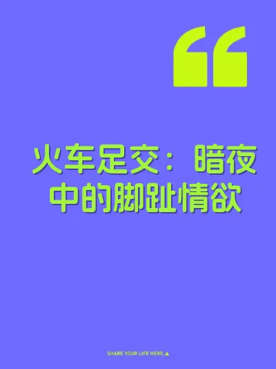 火车足交：暗夜中的脚趾情欲 封面