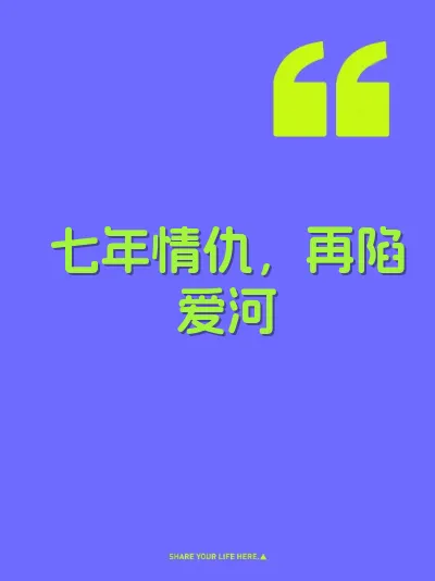 七年情仇，再陷爱河 封面
