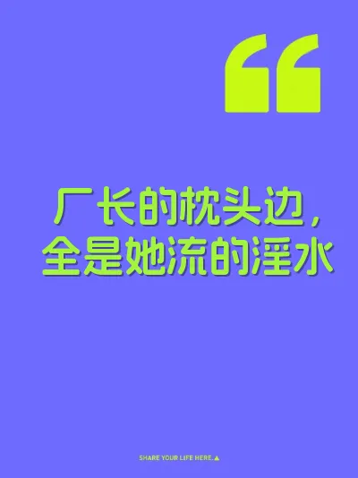 厂长的枕头边，全是她流的淫水 封面