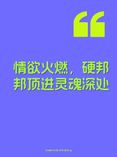 情欲火燃，硬邦邦顶进灵魂深处 封面