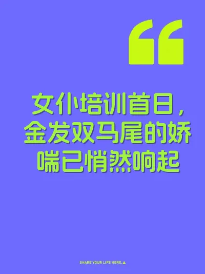 女仆培训首日，金发双马尾的娇喘已悄然响起 封面