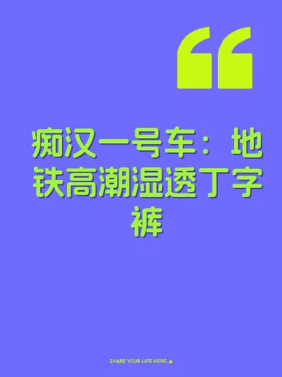 痴汉一号车：地铁高潮湿透丁字裤 封面