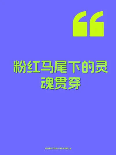 粉红马尾下的灵魂贯穿 封面