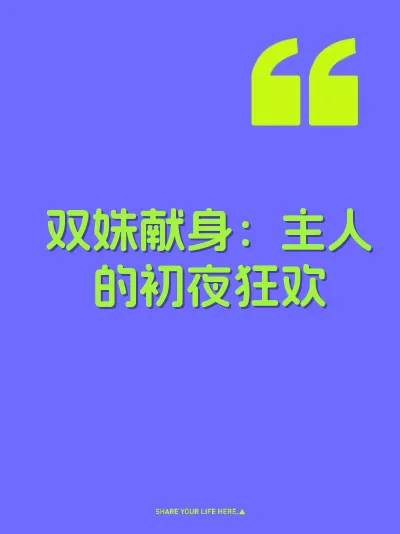 双姝献身：主人的初夜狂欢 封面