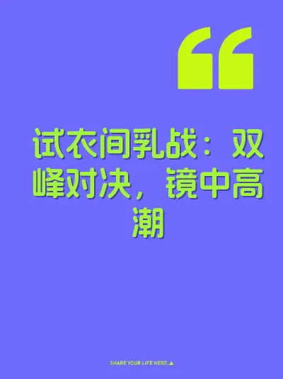 试衣间乳战：双峰对决，镜中高潮 封面