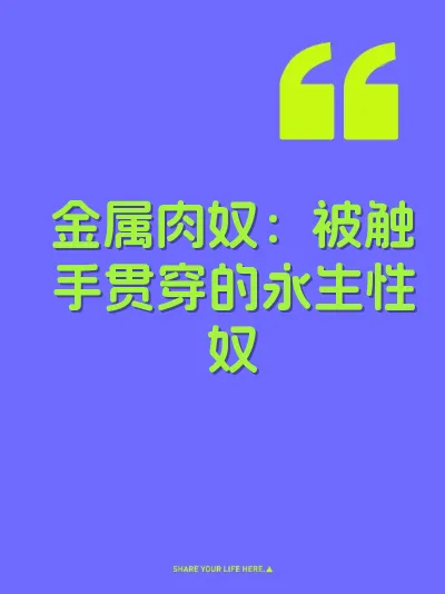 金属肉奴：被触手贯穿的永生性奴 封面