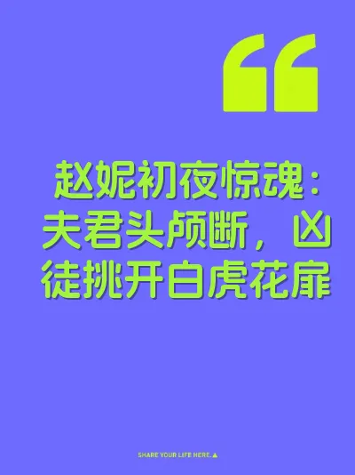 赵妮初夜惊魂：夫君头颅断，凶徒挑开白虎花扉 封面